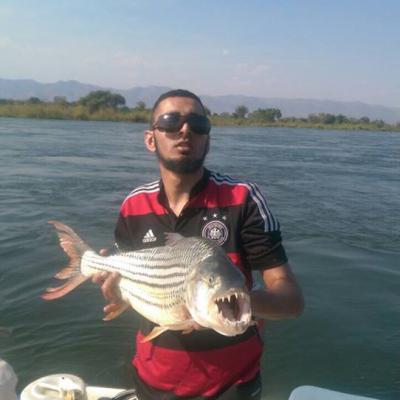 Angler holding a freshly caught bream