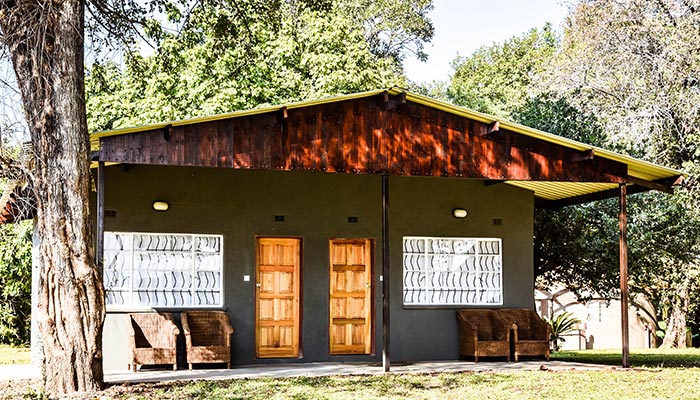 Self-catering river chalet at Tiger Safaris