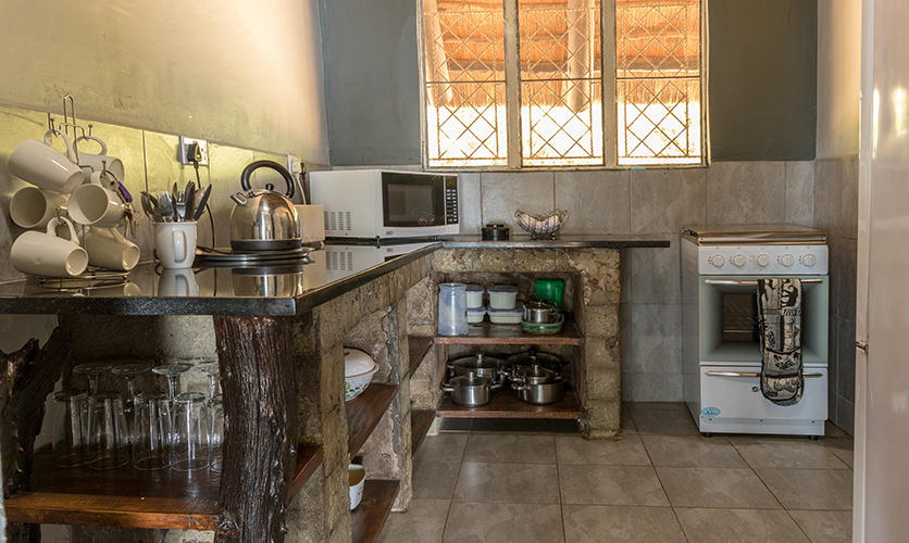 Fully equipped self-catering kitchen